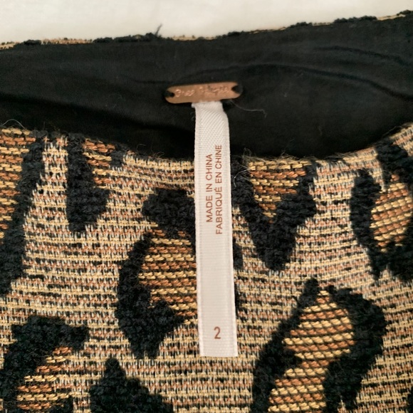 Free People Chenille Cheetah Skirt - Picture 6 of 7